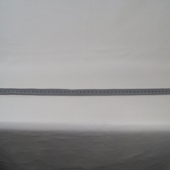 Boys Military Canvas Gray & Black Dash 34 inch Web Belt Double D-ring Buckle - Picture 2 of 6